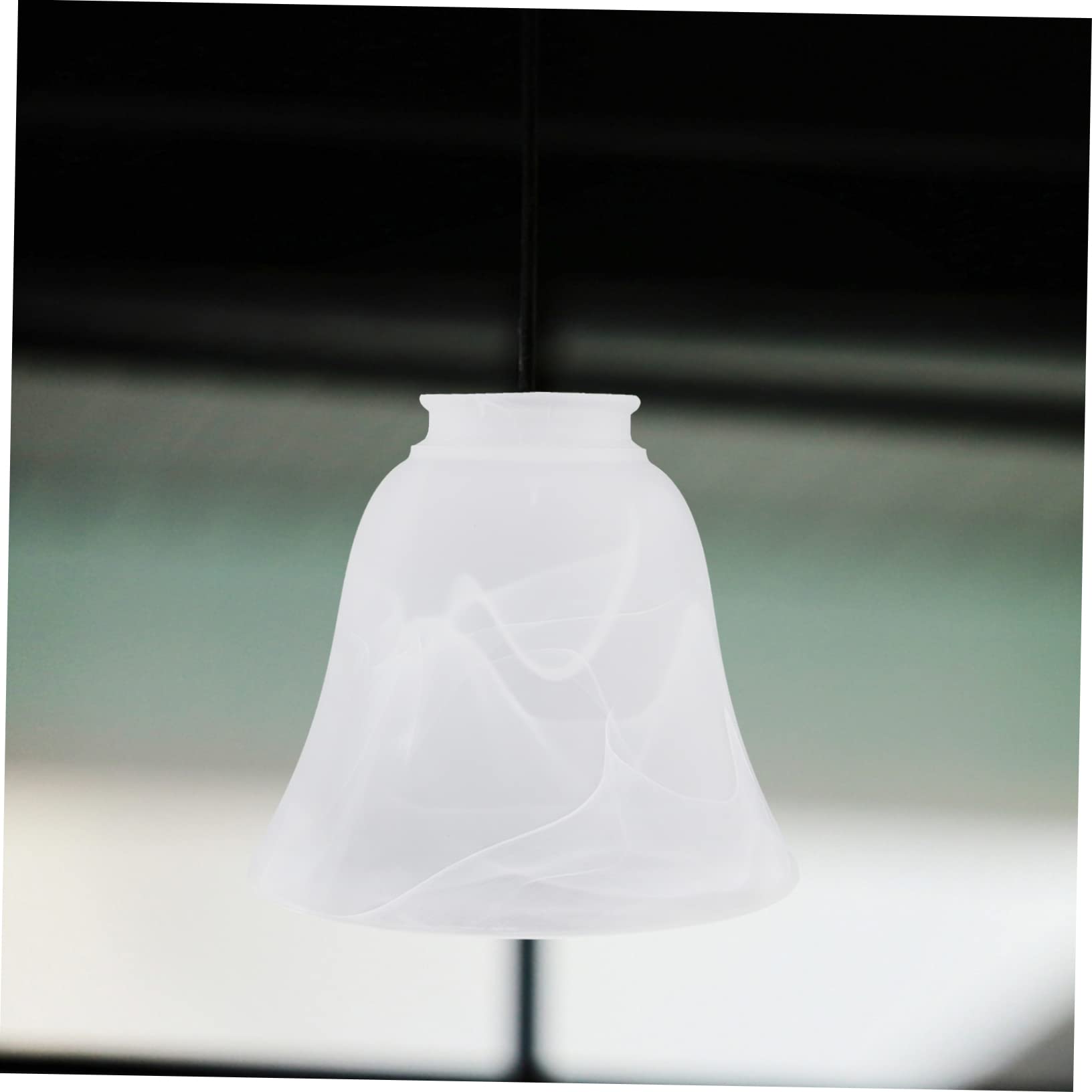 Veemoon Paralume in Vetro Satinato per Lampadina E27, Ricambio Decorativo per Lampadario e Lampada a Soffitto, Effetto Elegante
