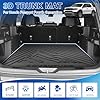 FIILINES Cargo Mat for 2026 Honda Passport Trunk Mat All Weather Waterproof Odorless Trunk Cargo Liner Passport Accessories Black