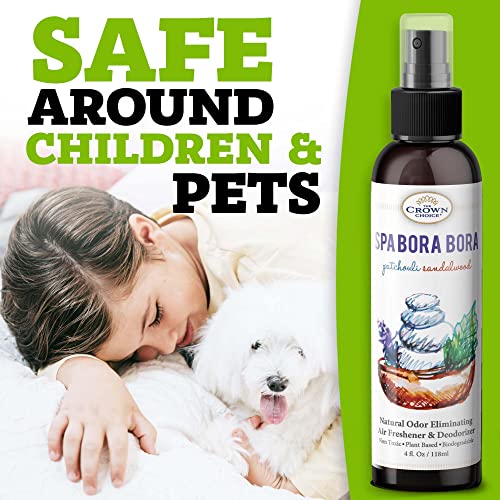 The Crown Choice Air Freshener Spray (1Pk) — Patchouli Sandalwood Non-Toxic Air Freshener For Home — Natural Essential Oil Spray Odor Eliminator — Room Spray Deodorizer For Home/Toilet/Room/Lounge 4Oz #TOP3