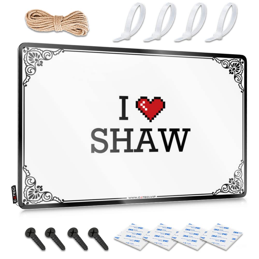 Fzfn Colour I Love Shaw Premium Farmhouse Porch Decor - Wall Art Accessory Hanging Wall Decor(30X40cm)
