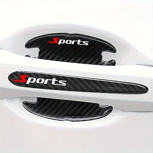 ONEMAJI 8 Pcs Car Door Handle Protector for Mazda CX3 CX5 CX9 RX7 2er-Serie 3er-Serie 6er-Serie, Door Handle Protection Paint Scratch Guard Cover Sticker Protective Film Trim Exterior