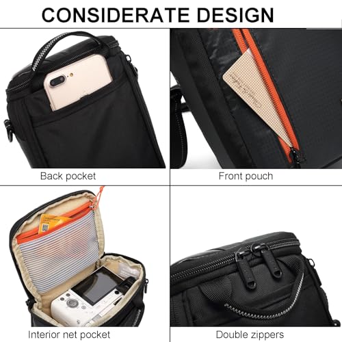 Bolso para cámara mirrorless con apertura dual y protección anti-impacto miniatura 5