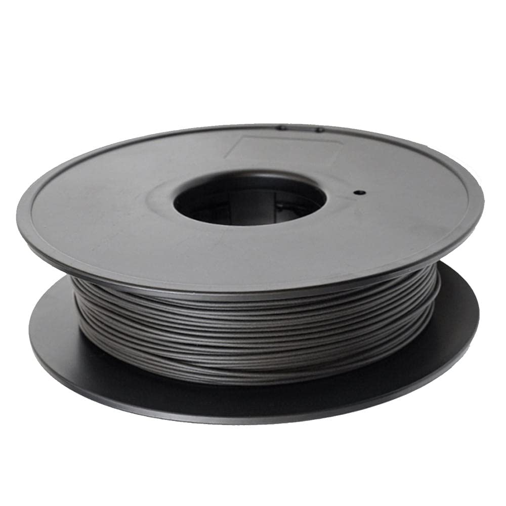 Composite Iron PLA filament 1,75 mm, do drukarki 3D, filament metalowy, wypełniony 30% żelaznym proszkiem, prawdziwy metal, czarny filament 0,5 kg