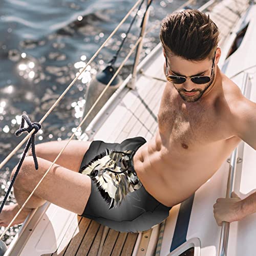 Short de bain loup séchage rapide pour homme idéal pour la plage