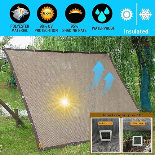 Voile d'ombrage rectangulaire installation facile sans percer