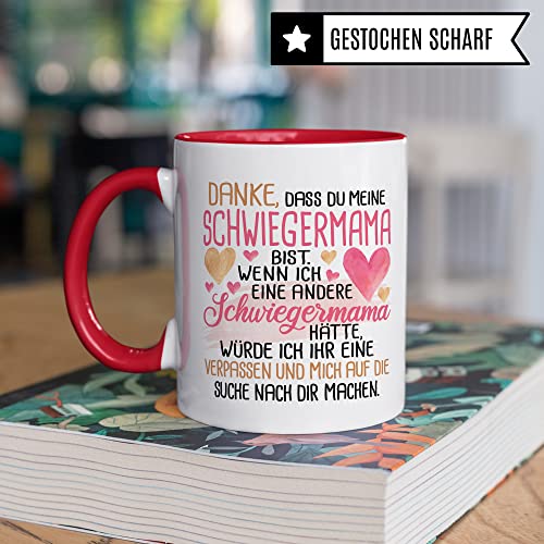 Foto von Schwiegermutter Tasse Schwiegermama Kaffeebecher lustig Kaffee-Becher mit Spruch lustig Geschenk Schwiegereltern Geschenkidee Hochzeit Geburtstag Humor Mutter von Ehemann Lieblingsschwiegermama