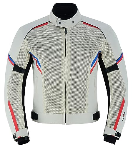 Chaqueta perforada tricapa de verano para moto (Hombre) (M)