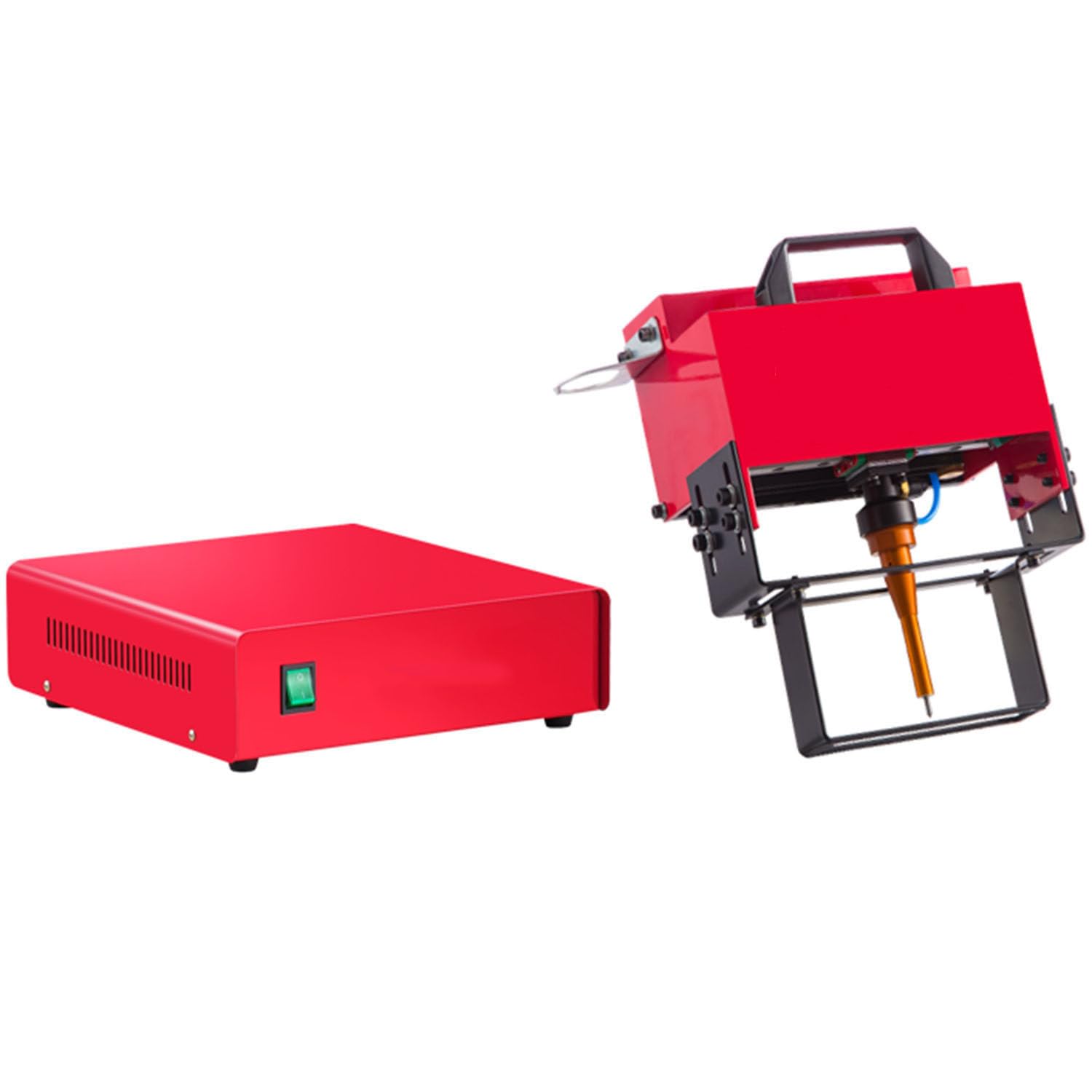 DPLXQPP Portable Handheld Pneumatic Dot Matrix Marking Machine,Vin Code and Chassis Number,Mobile Pneumatic Metal Coding Machine,Chassis Number Rotary Printer,Mtype100*20mm-110V