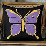 Convient aux débutants : housses de coussin au point de croix avec motif en relief précis, couture facile. Instructions complètes (français non garanti). Convient aux débutants et aux amateurs expérimentés.