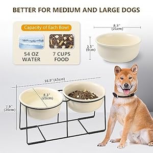 Elevated-Large-Dog-Bowl-Set-Raised-Dog-Food-and-Water-Bowl-with-Non-Slip-Stand-Heavy-Weighted-Double-Ceramic-Dog-Feeding-Bowls-Extra-Wide-Deep-Pet-Dishes-for-Medium-to-Big-Dogs-2-x-1600-ML - Cucciolini Doodles   Elevated-Large-Dog-Bowl-Set-Raised-Dog-Food-and-Water-Bowl-with-Non-Slip-Stand-Heavy-Weighted-Double-Ceramic-Dog-Feeding-Bowls-Extra-Wide-Deep-Pet-Dishes-for-Medium-to-Big-Dogs-2-x-1600-ML