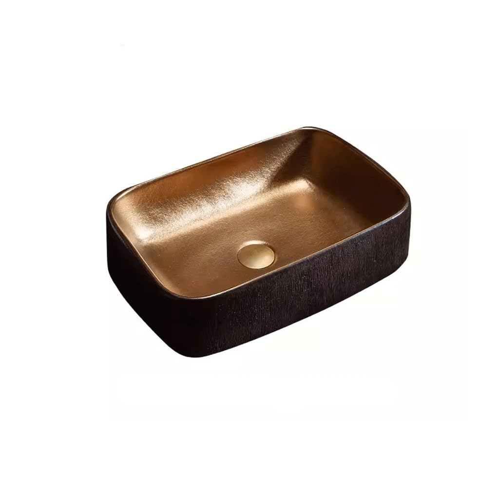 MYUYEE Bathroom Sink Simple Household Small Apartment Above The Counter Basin Nordic Balcony Washbasin Basin Basin Bathroom Wash Basin Single Basin Vessel Sinks (A)