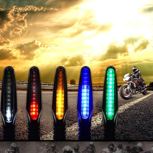 Wakauto 2 Peças LED Sinal De Mudança De Direção Luz De Neblina Sinal De Motocicleta Luz De Freio Gir