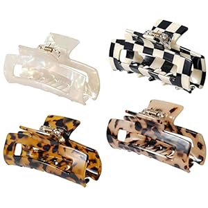 4Pcs Hair Claw Clips, Acetate Hair ...