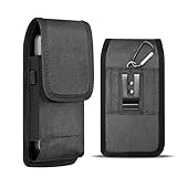 VINATO Porta Cellulare da Cintura, Porta Telefono con Clip e Moschettone, Custodia Cellulare Verticale per Telefoni 5.7-6.3 Pollici, Ideale per Zaino e Attività All