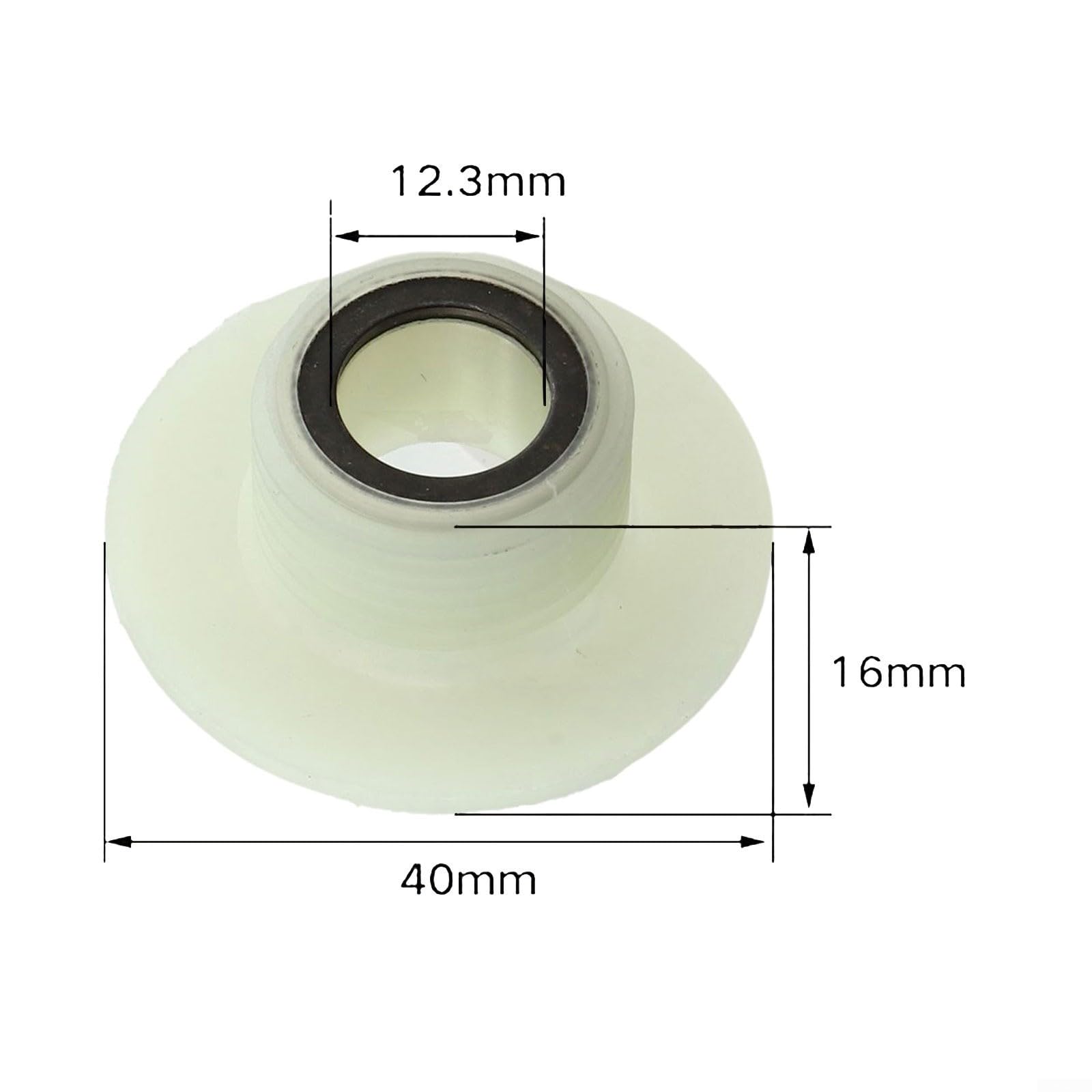 Motosega per ingranaggi a vite senza fine, materiale PA, 40 x 16 mm, ricambio per pompa dell'olio cinese 4500 5200 5800 45CC 52CC 58CC, confezione da 5
