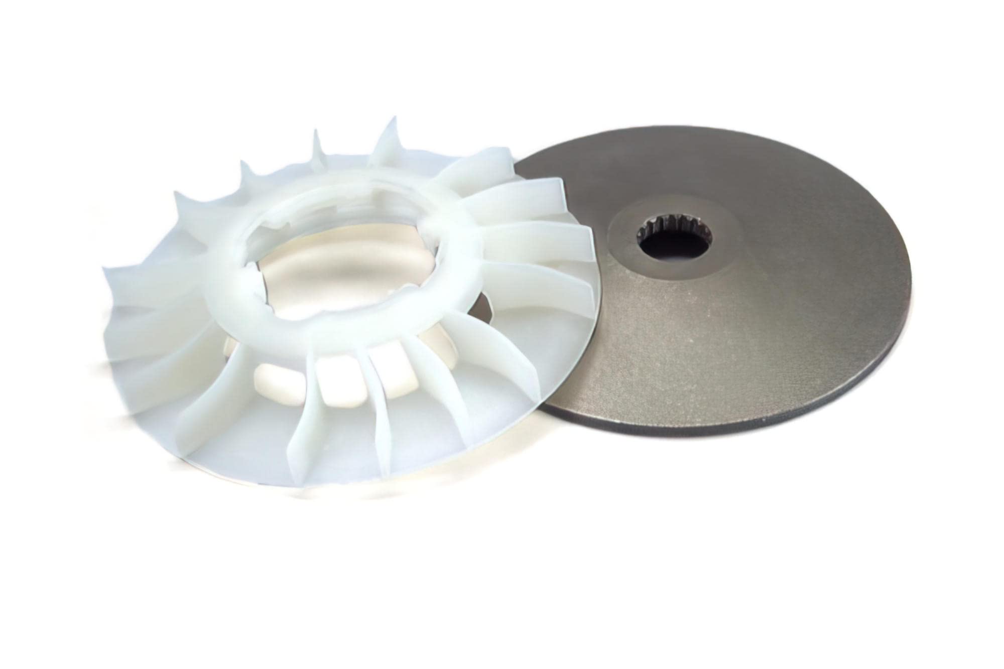 POLINI Halbriemenscheibe für Gilera & Piaggio mit Kühlrippe, 50cc 2-Takt, Elektrostart entfällt