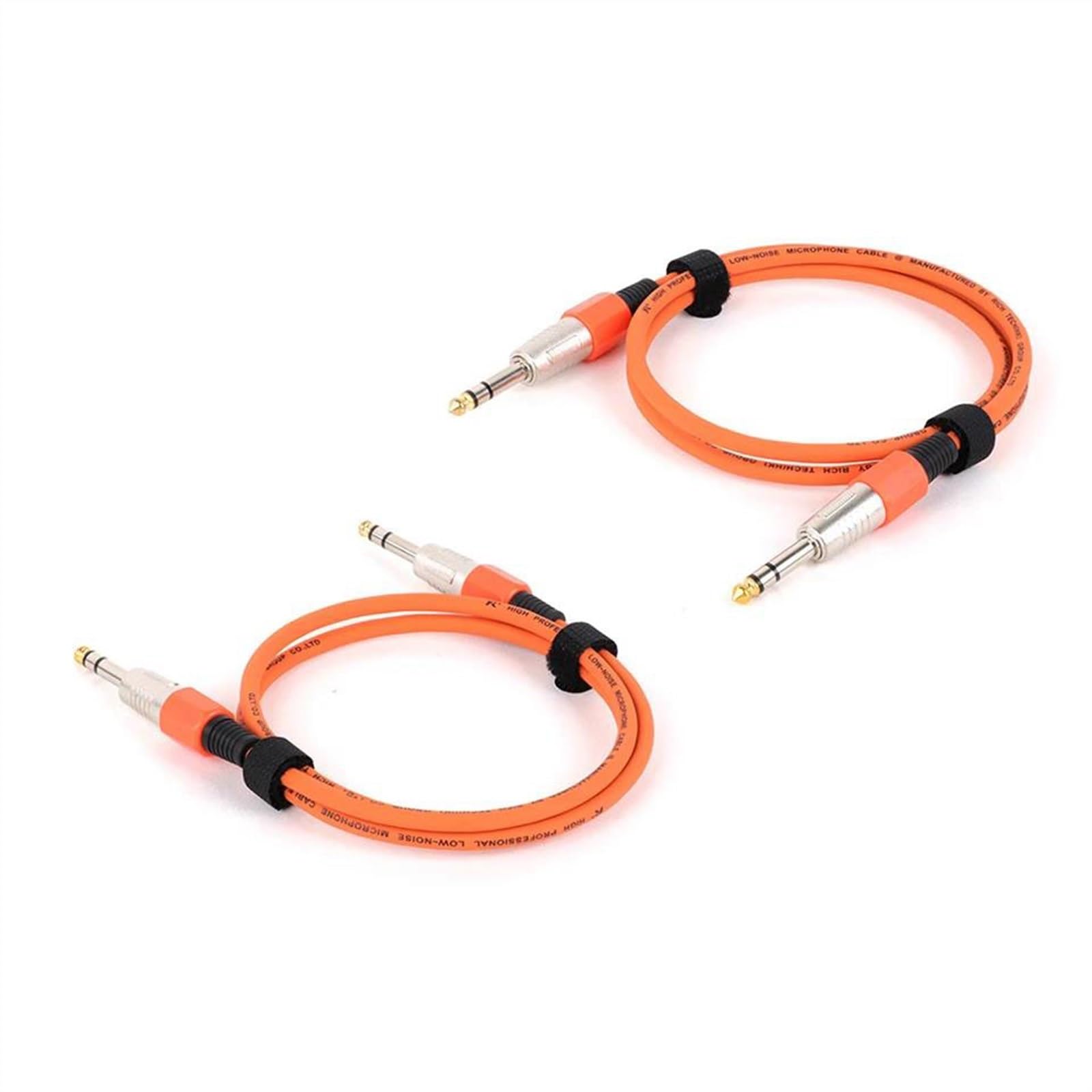 kabel audio instrumentu muzycznego Prosty Kabel Instrumentalny 6,35 Mm Do 6,35 Mm Stereo Profesjonalny Kolorowy Kabel Do Gitary Basowej Wzmacniacza Klawiatury(Orange,10m)