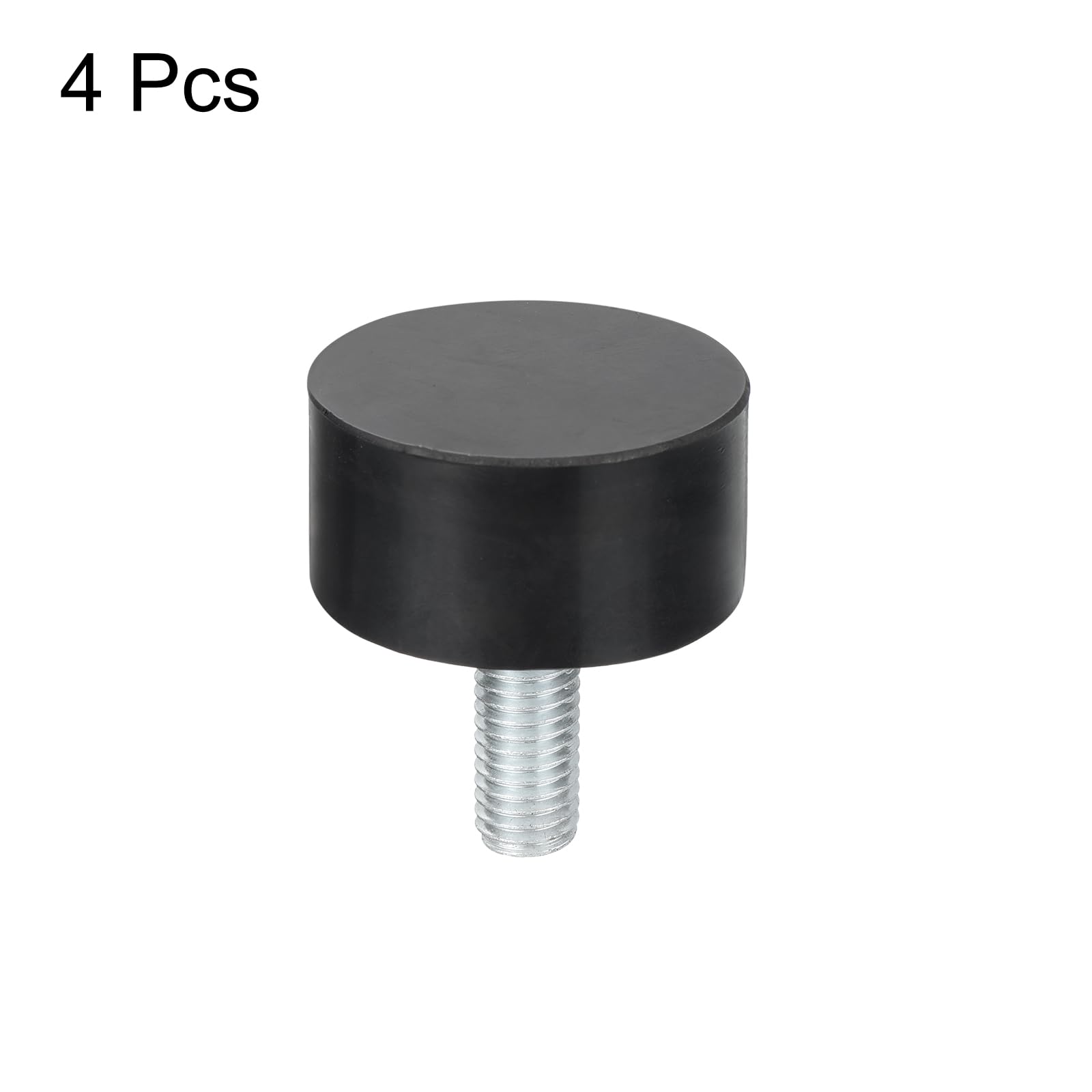 QUARKZMAN M10 Gewinde Gummibuchsen, Schwingungsisolatoren, Zylindrischer Stoßdämpfer mit Stiften 40 x 20mm 4 Stück