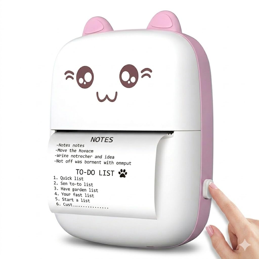 Drumstone (Upgraded 5 Year Warranty Mini Thermal Printer Bluetooth Portable Inkless Pocket Printer for Students & Kids, Wireless Label Sticker Notes Photo Printing, Rechargeable Smart Mobile Printer-image-26