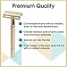 Bigfoot Shaves | Double Edge Single Blade Safety Razor Kit | Classic Razor | Smooth Shave Without Razor Burns | Excellent Gift Idea | Includes: Travel Case, Mirror & Blades | Gold Razor
