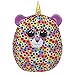 Ty - Squish a Boos - Coussin Peluche Enfant Giselle le léopard 20cm, TY39288