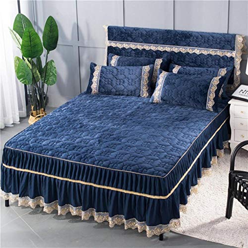 Hiver de lit en flanelle chaleureuse bleu marine pour transformer votre chambre en nid douillet