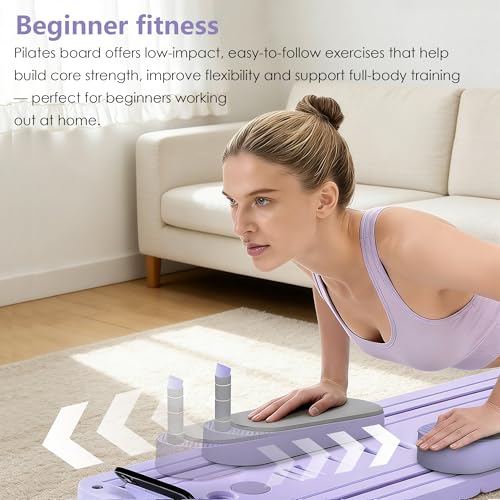 Tabla de pilates reformadora para núcleo que soluciona la falta de espacio en casa 3