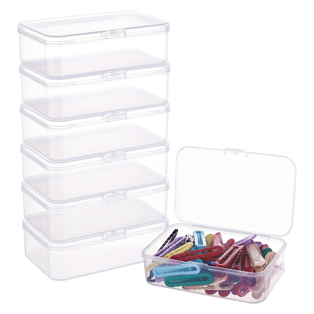 Amazon｜BENECREAT 8個 収納ボックス 透明 長方形 11.8x7.2x3.5cm