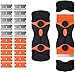 Flintronic Rasqueta para vitrocerámica multiusos con 10pcs Acero Inoxidable Cuchillas y 10pcs cuchillas plástico, para Cocina, BañO, Baldosas, Vinilo Pegatinas Y Pegamento Los Coches Raspador uchillas