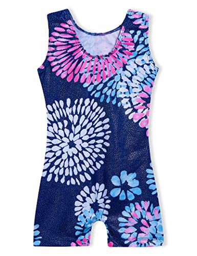 Image of Domusgo Gymnastics Leotards for Girls Sparkly One Piece Biketard Size 1-10Y