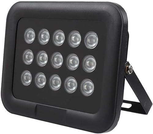 Miniatura 6 de Tangxi 20 ~ 492.1 ft/65.6 ~ 492.1ft IR infrarrojo 8 ~ 90 ° ajustable 15pcs luz infrarroja LED IP65 visión nocturna incorporada sensor de luz LED