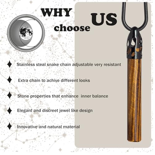 Moonet Breathing Necklace for Anxiety - Gemstone Necklace, Anxiety Necklace, The Calm Necklace, Meditation Necklace, Mindful Breathing Necklace, Anxiety Relief Necklace, Anxiety Necklace Breathing3