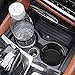 FALVFUN Car Cup Holder Coasters, 2 PCS Waterproof Non-Slip Sift Spill Proof Vehicle Cup Pad, Removable Recessed Automotive Interior Accessories, Universal for SUV RV Truck (Black)
