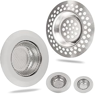Zestaw 4 sit przepływowych o wszystkich ważnych rozmiarach, Ø 55 mm + Ø 76 mm płaskie + głębokość 76 mm + Ø 90 mm, odpowiednie do rurociągów o średnicy 25 do 55 mm