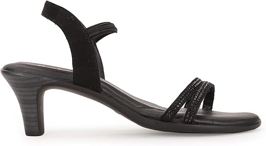 Bata Women CALIFORNIA SANDAL Black Heels, (7616755)