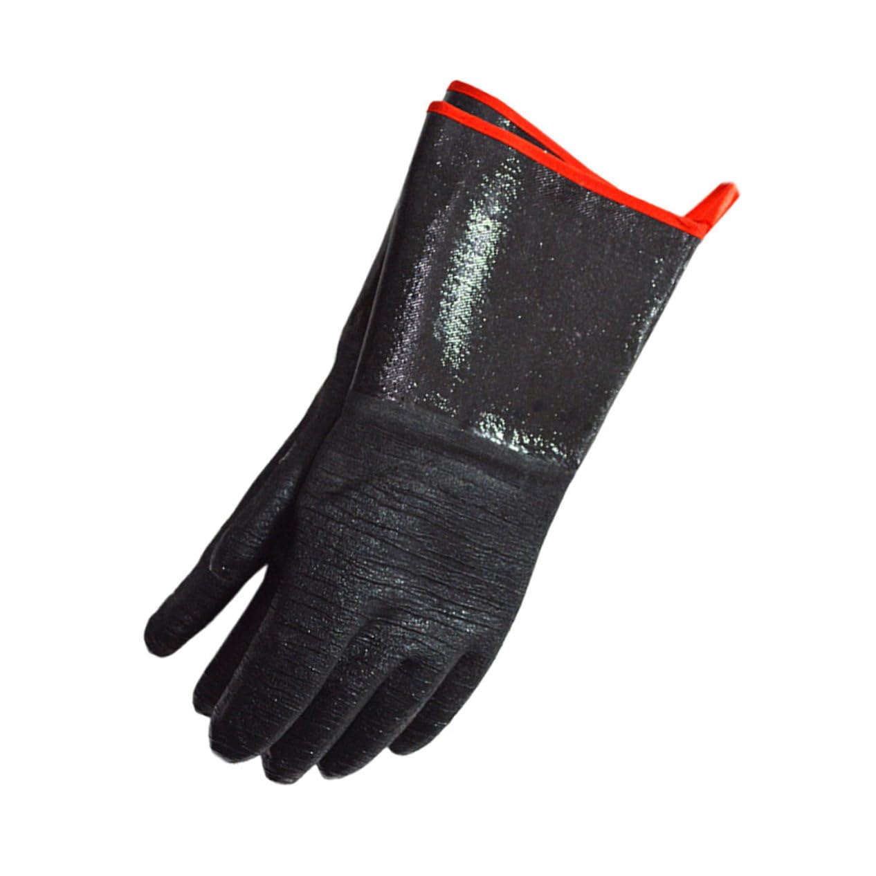 Guanti da Forno in Neoprene Neri Resistenti al Calore, 1 Paio