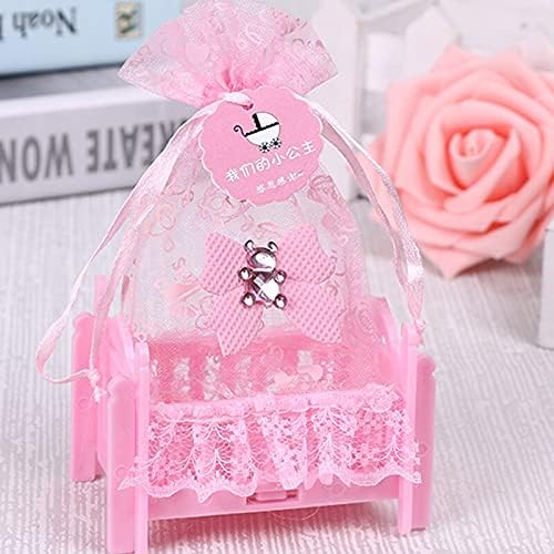 12pcs Birthday Baby Shower Candy Box Wedding Party Supplies Personalized Creative Cradle Type Box Gift Candy Bag (A)