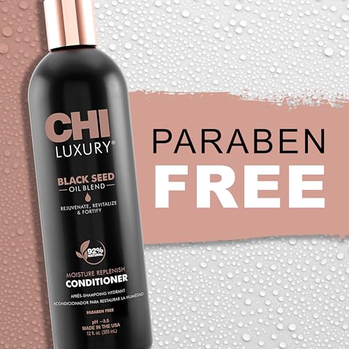 CHI Luxury Black Seed Oil Moisture Replenish Conditioner, 12 Oz - image 7