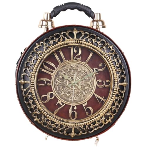 Image of Women PVC Clock Shaped Handbag Crossbody Shoulder Bag Clock Purse