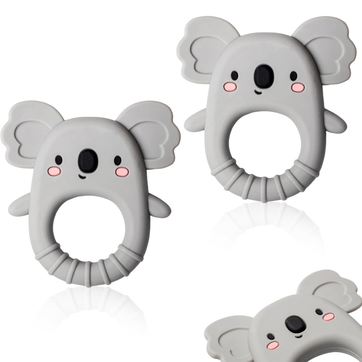 Teething Toys for Baby 2pcs Silicone Teething Toys Self-Soothing Healthy Oral Development Teething Mittens