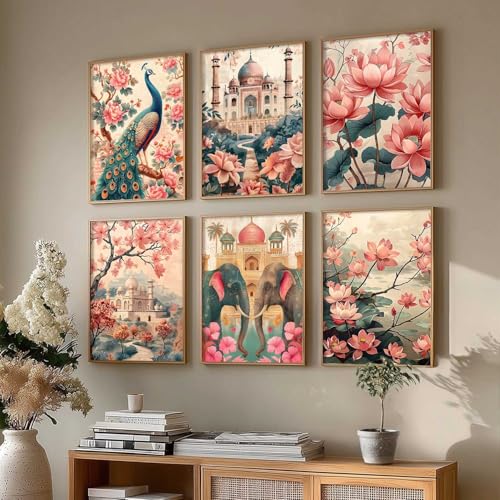 Image of kotart Premium Digital Madhubani Art Paintings with Frame for Home Decor - Pichwai Framed Wall Painting for Living Room Bedroom Office Room Decor - Painting for Wall Decoration - (10x13 inch, D)
