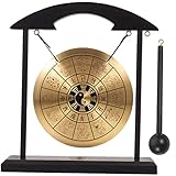 UPKOCH 合製十二支ゴングオーナメント 卓上デスクトップ装飾 ホームインテリア用小型クラフト シックなデザインのテーブルゴング 付属品なし