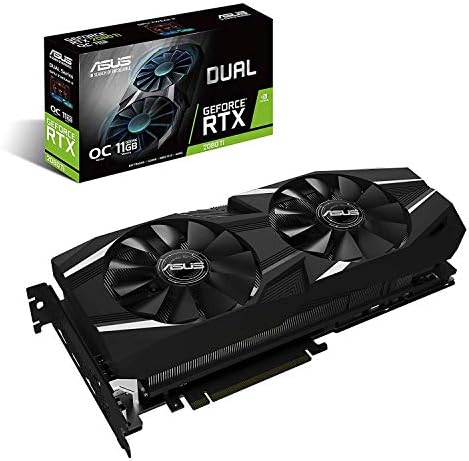ASUS GeForce® RTX 2080 Ti O11G Dual-fan OC Edition GDDR6 HDMI DP 1.4 USB Type-C graphics card (DUAL-RTX2080TI-O11G)