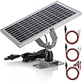 SUNER POWER 10W 12V Solar Battery Charger Maintainer, Built-in Smart MPPT Charge Controller, Adjustable Mount Bracket, Waterproof 10 Watt Solar Panel Kits for Car Automotive Boat Marine RV Trailer