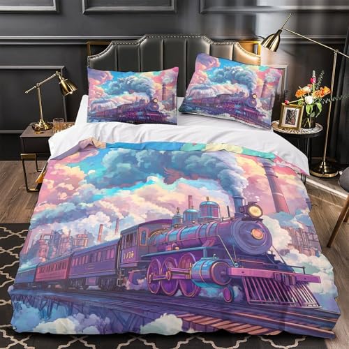 Housse de couette Torre Eiffel 3D Soft Microfibre fermeture éclair