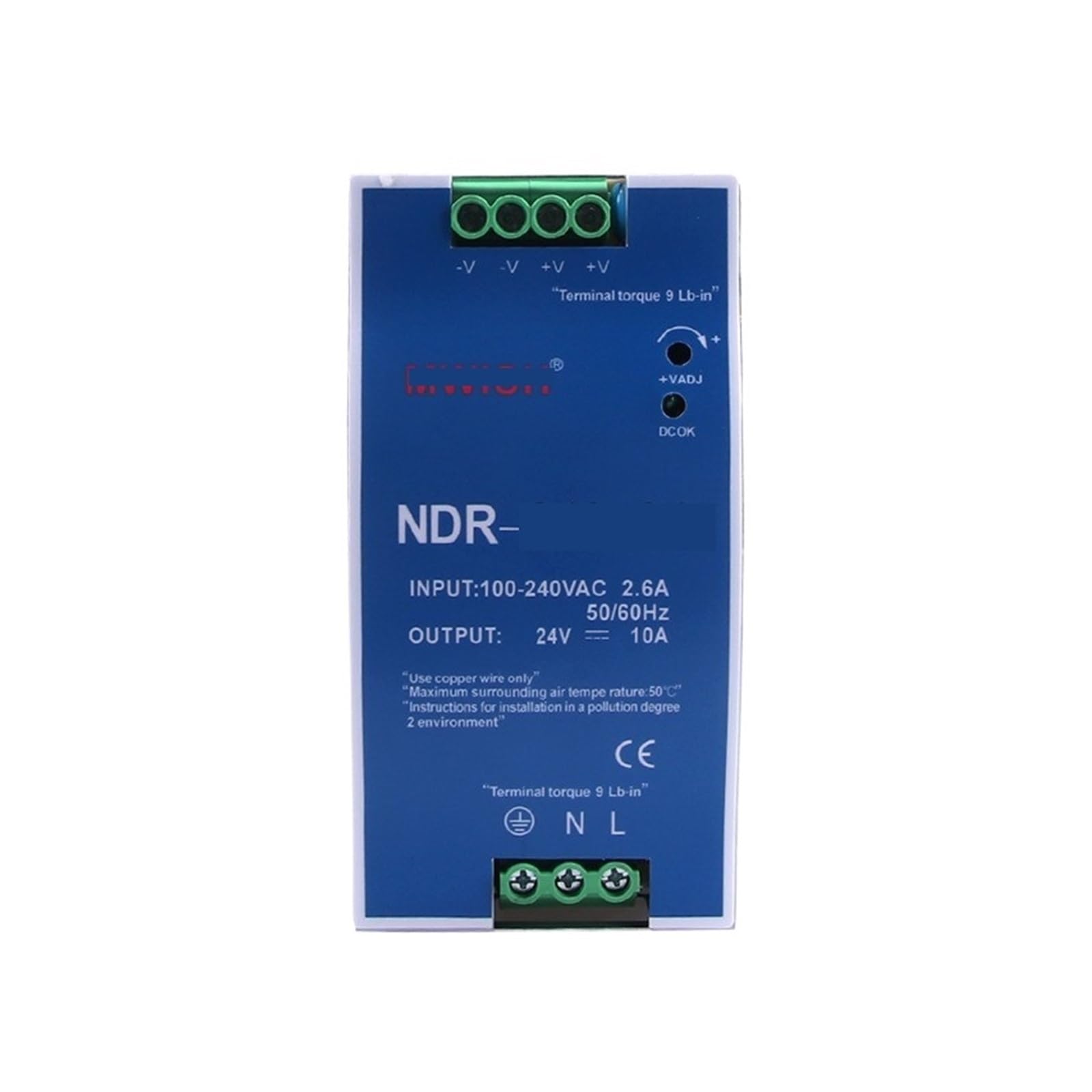 Alimentation à découpage de type rail pour stabiliser le courant des automates de production