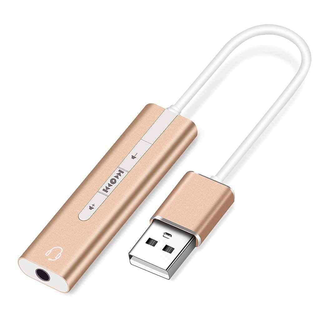 USB Aluminum Alloy Cable Single Hole Sound Card 7.1 CH with Switch Microphone Headphone Adapter 2 in 1 USB External Sound Card for PC Laptop-image-34