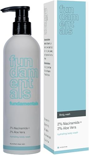 Fundamentals Hydrating Body Wash | 2% Niacinamide + 2% Aloe Vera | Gentle Daily Body Cleanser | For Dry, Sensitive & Combination Skin | 300ml