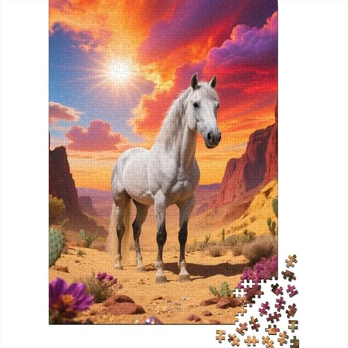Marengo, Puzzle in 1000 Teilen, Anspruchsvolle Freizeitbeschäftigung Mit Künstlerischem Anspruch, Ideal Zum Aufhängen, Ab 8 Jahren,Pferd, 70x50cm/1000pcs