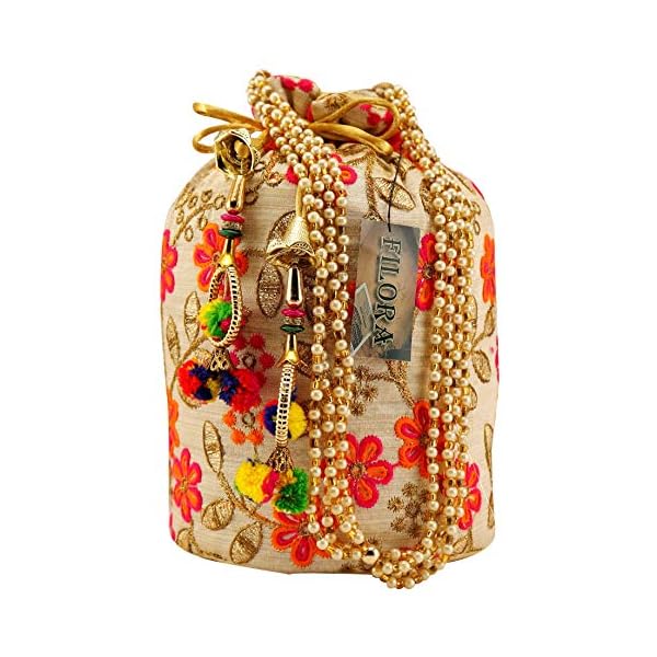 AILTINO Women Red Potli Bag combo's and set's (Set of 2) - Image 7